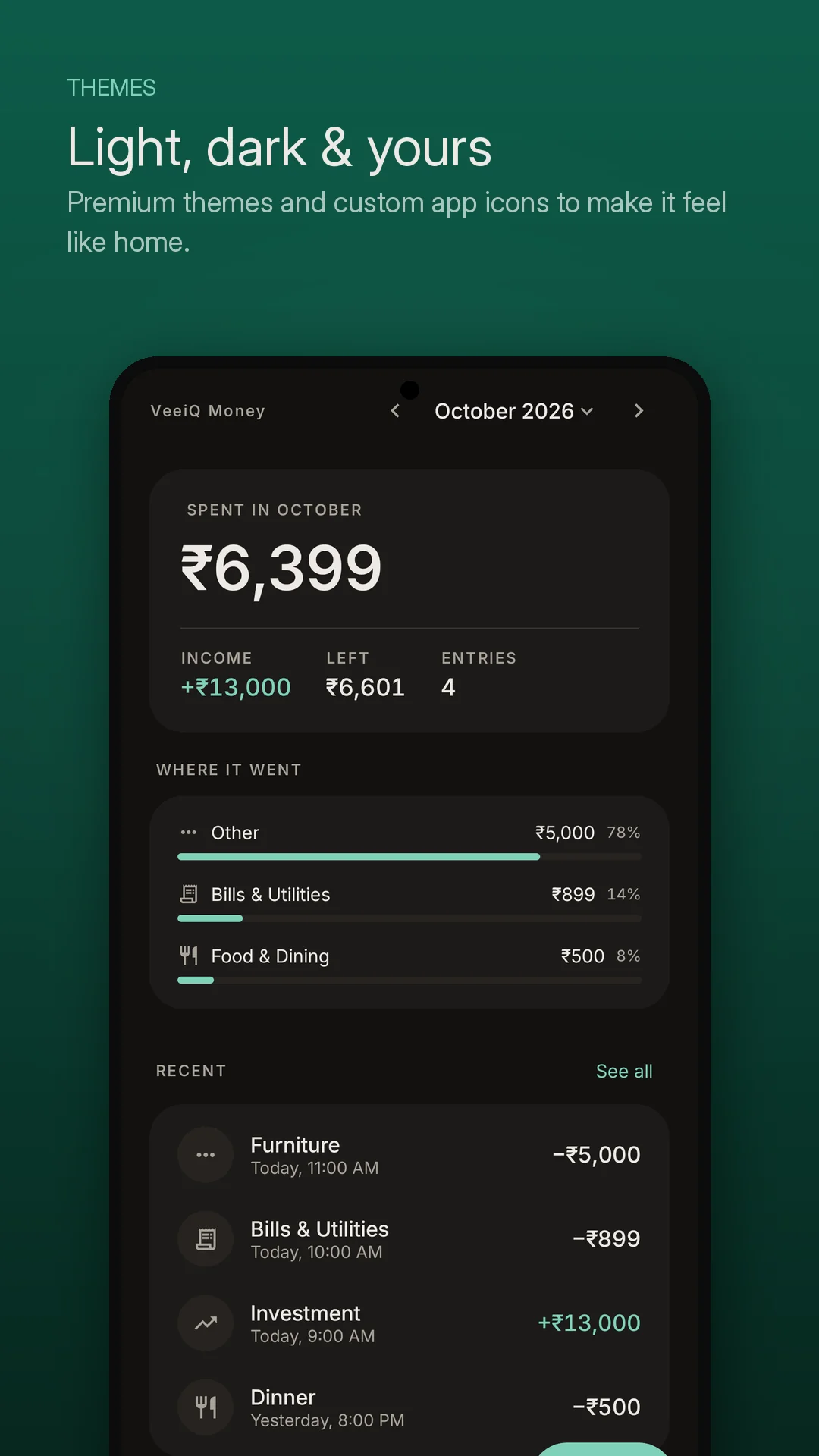 VeeiQ Money Screen 6