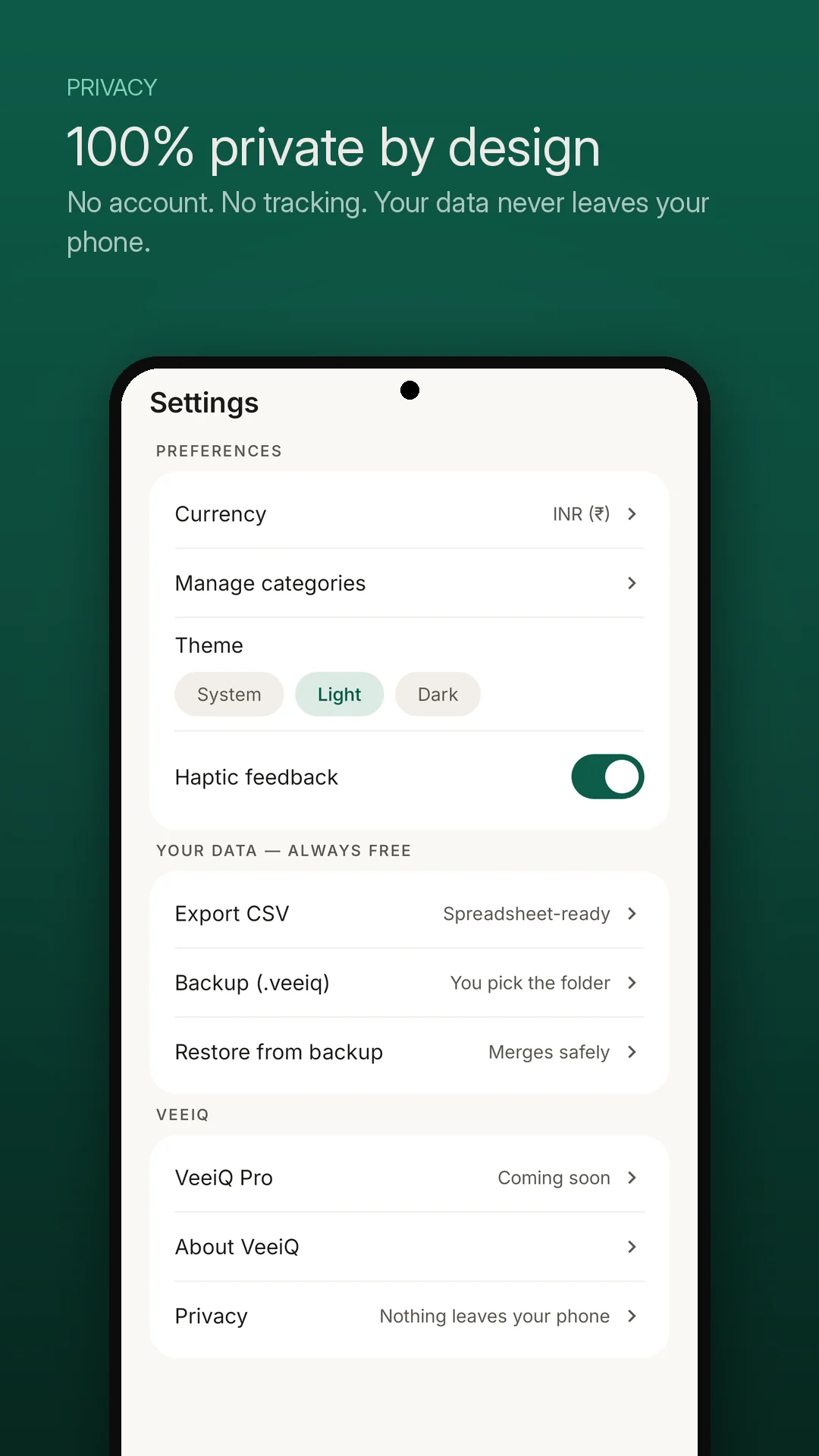 VeeiQ Money Screen 7